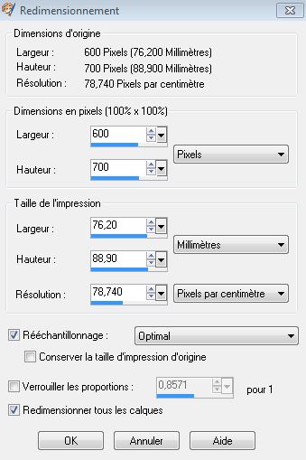 redimensionner