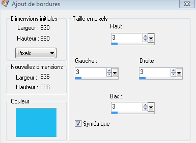 ajout bordure